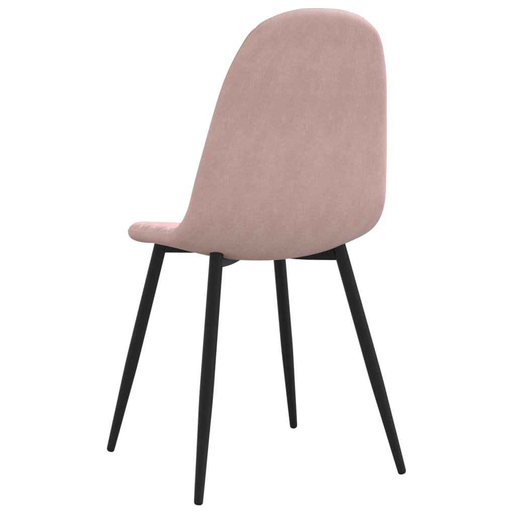 Eetkamerstoelen 6 st fluweel