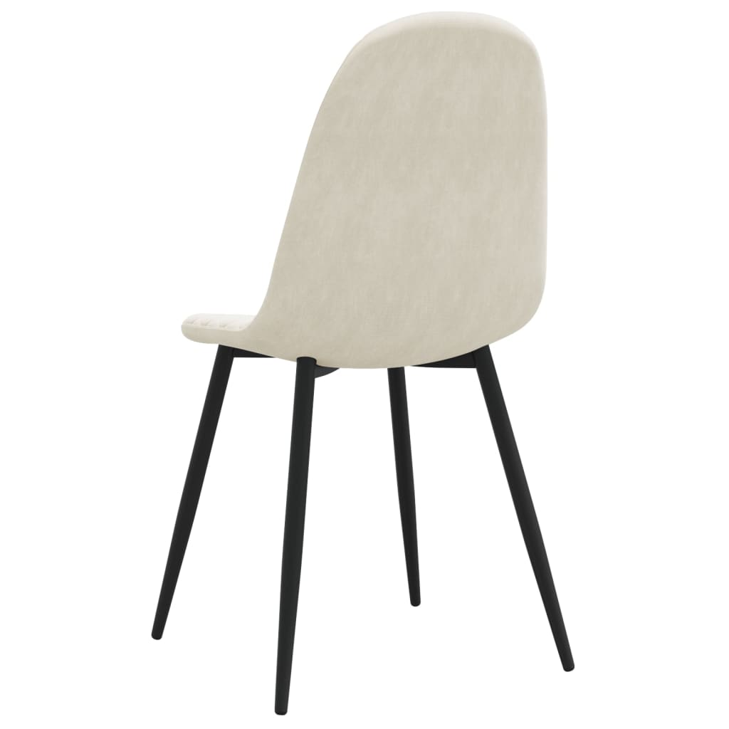 Eetkamerstoelen 6 st fluweel