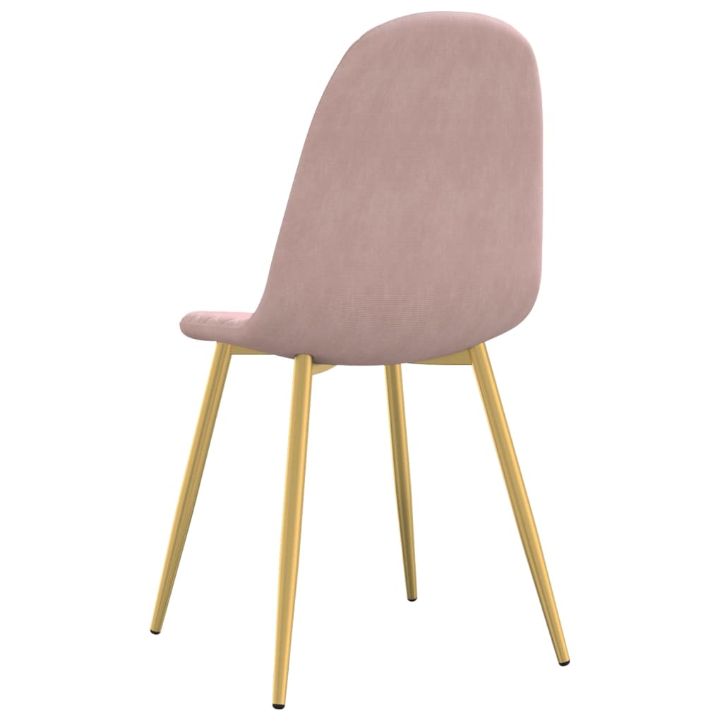 Eetkamerstoelen 4 st fluweel