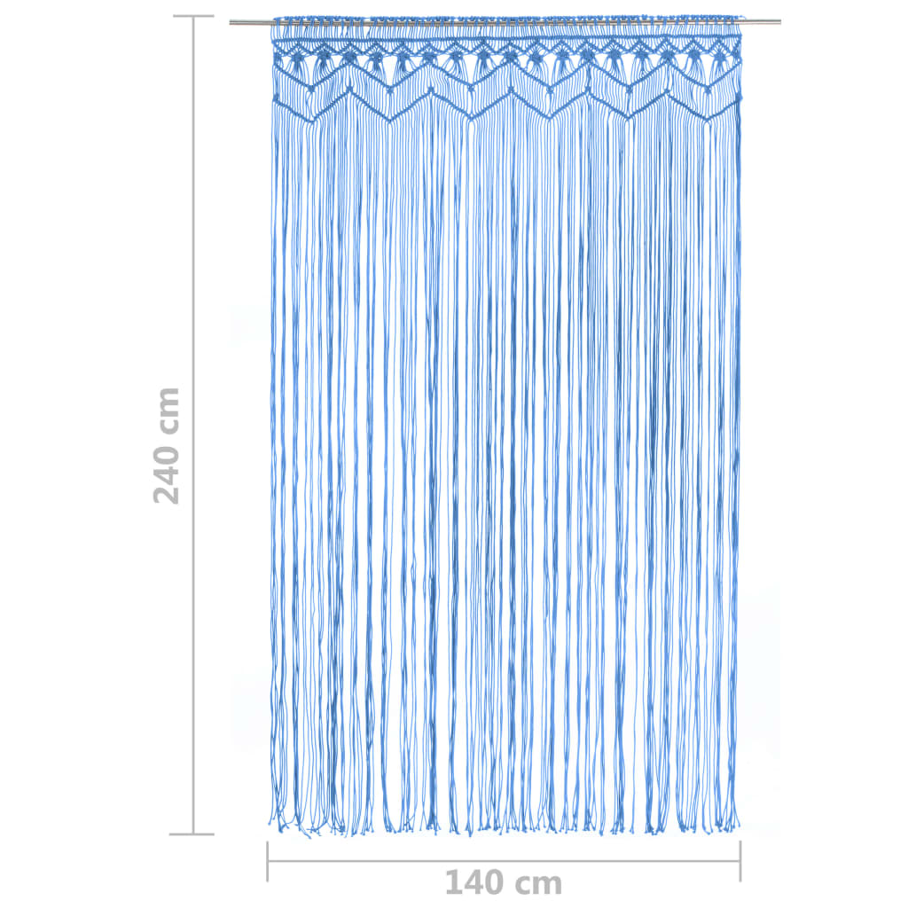 Gordijn macramé 140x240 cm katoen