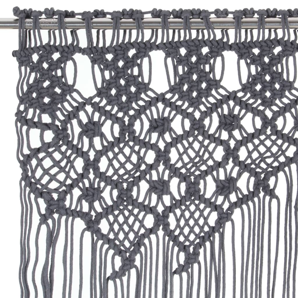 Gordijn macramé 140x240 cm katoen