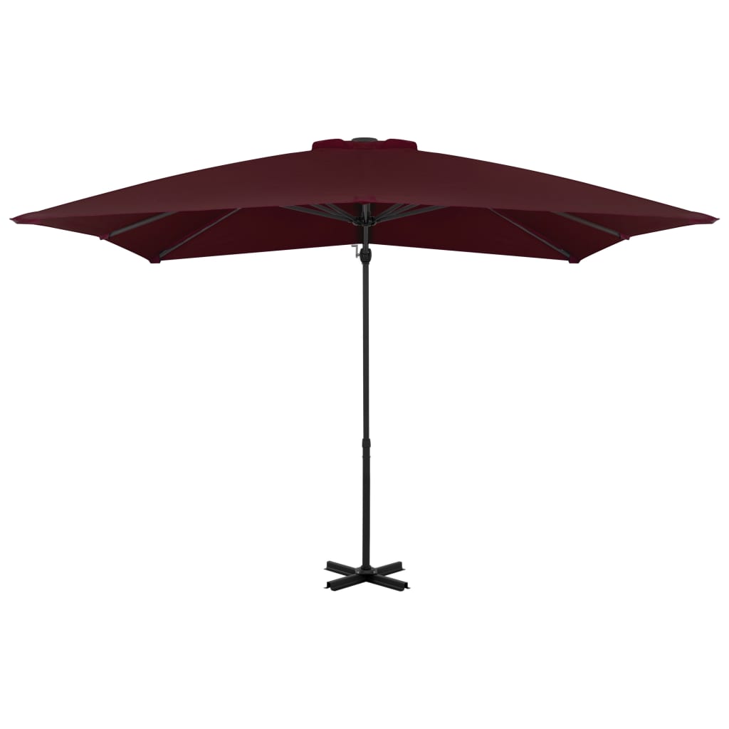 Zweefparasol met aluminium paal 300 cm zandkleurig