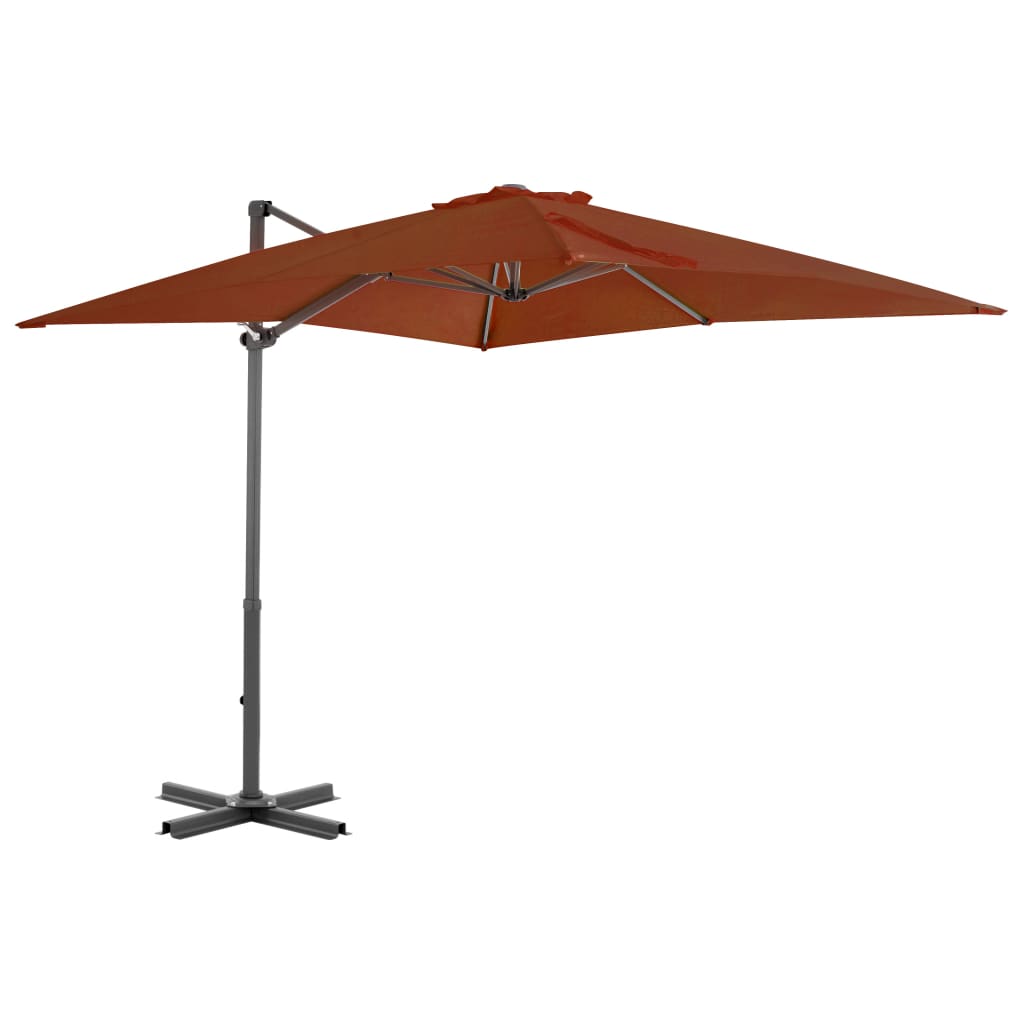 Zweefparasol met aluminium paal 300 cm zandkleurig