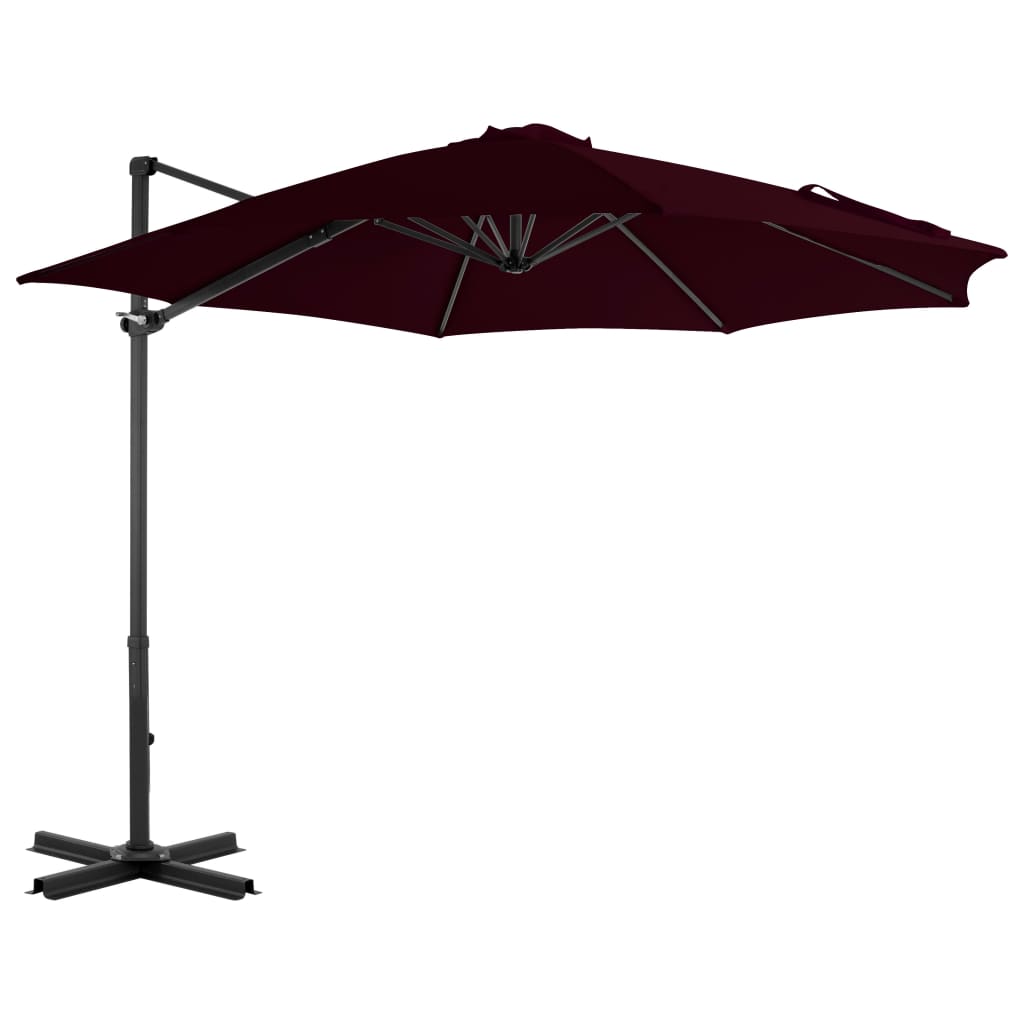 Zweefparasol met aluminium paal 300 cm zandkleurig