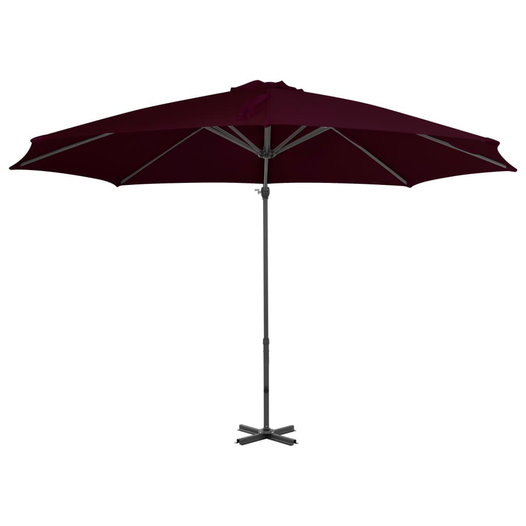 Zweefparasol met aluminium paal 300 cm zandkleurig