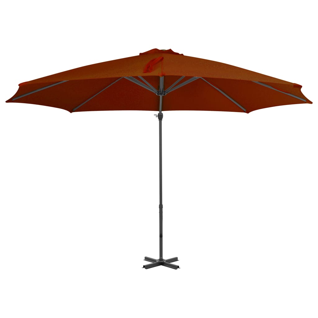 Zweefparasol met aluminium paal 300 cm zandkleurig