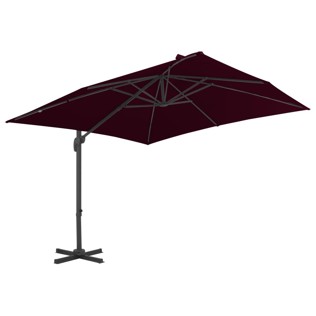 Zweefparasol met aluminium paal 300x300 cm