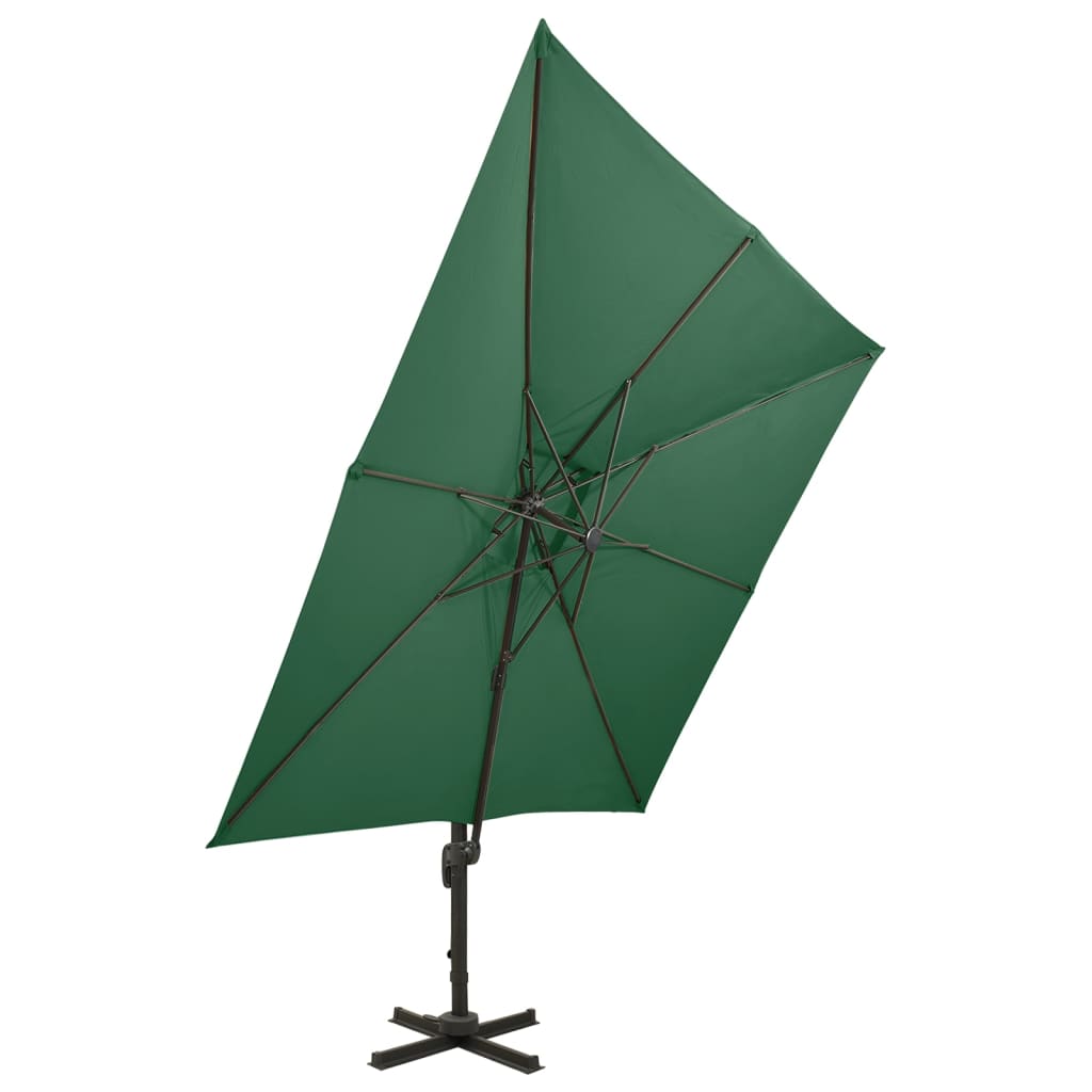 Zweefparasol met dubbel dak 300x300 cm