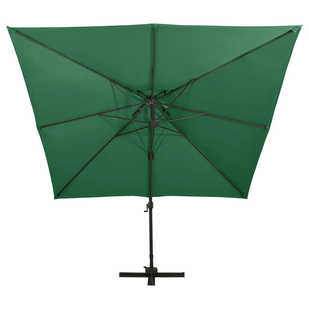 Zweefparasol met dubbel dak 300x300 cm