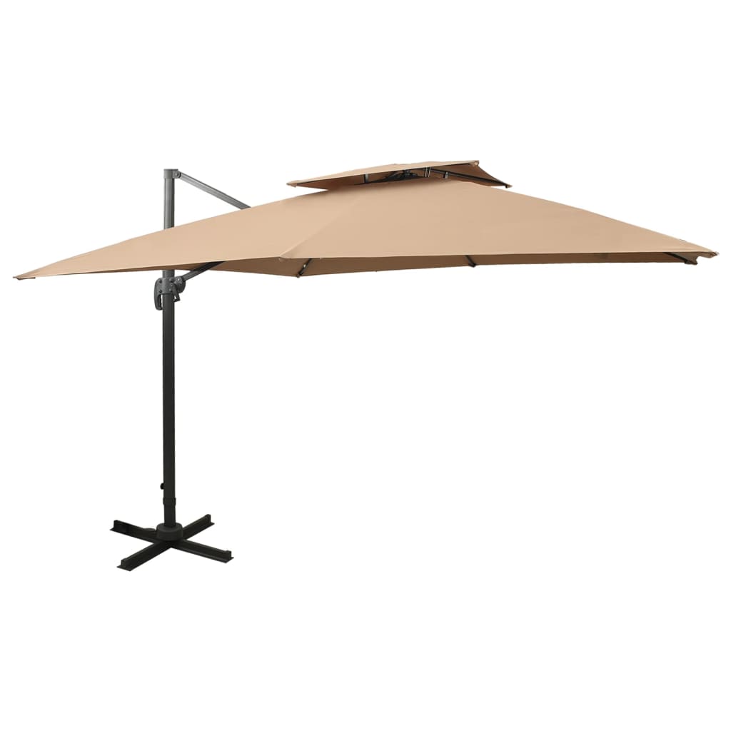 Zweefparasol met dubbel dak 300x300 cm