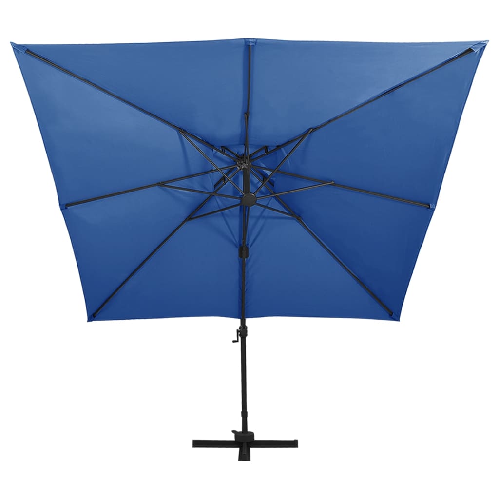 Zweefparasol met dubbel dak 300x300 cm