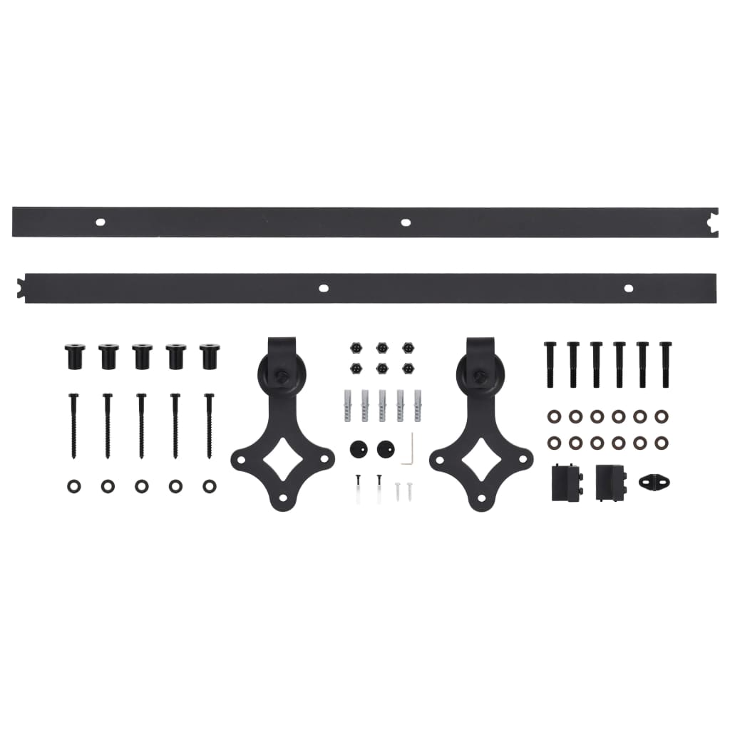 Schuifdeur met beslag 90x210 cm massief grenenhout