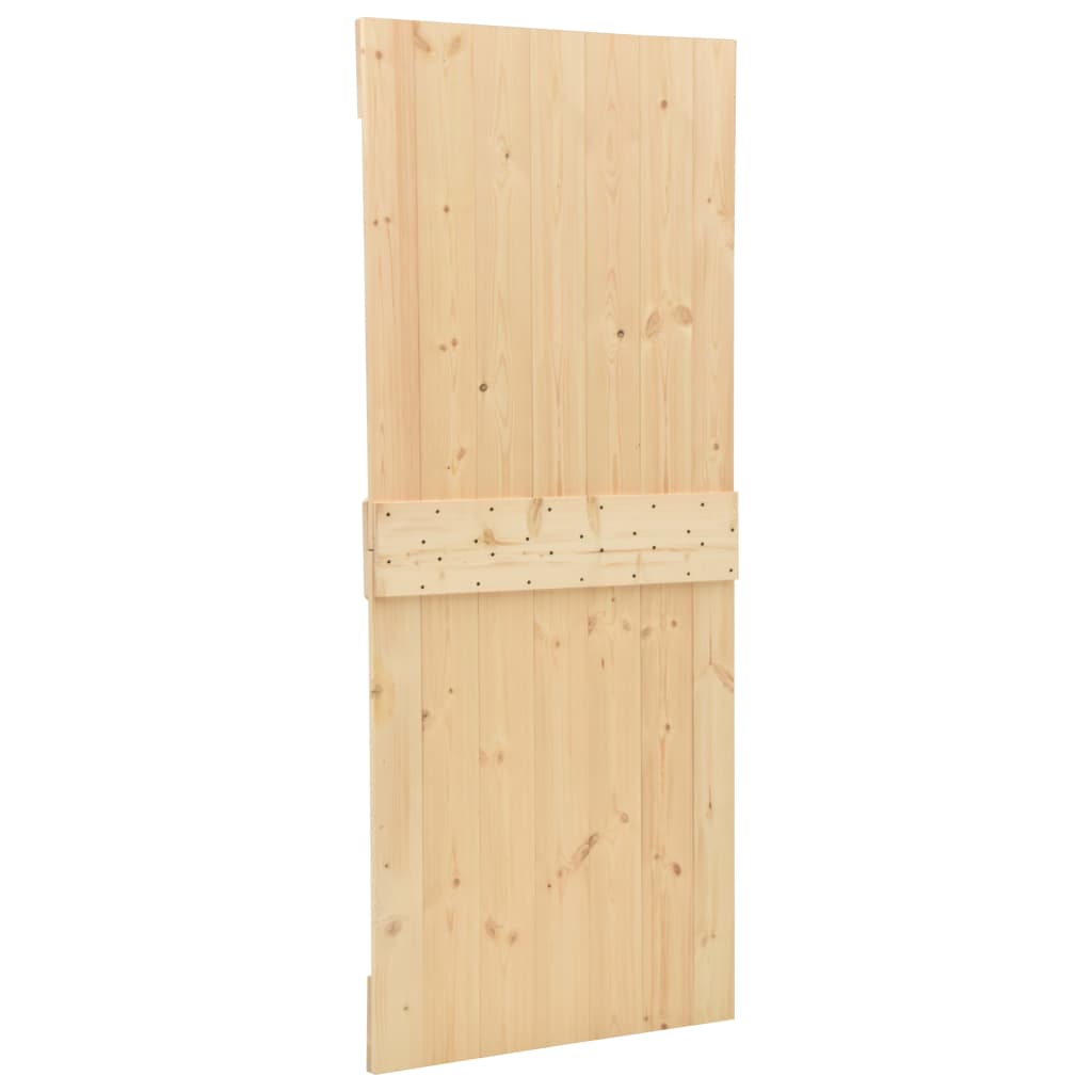 Schuifdeur met beslag 100x210 cm massief grenenhout