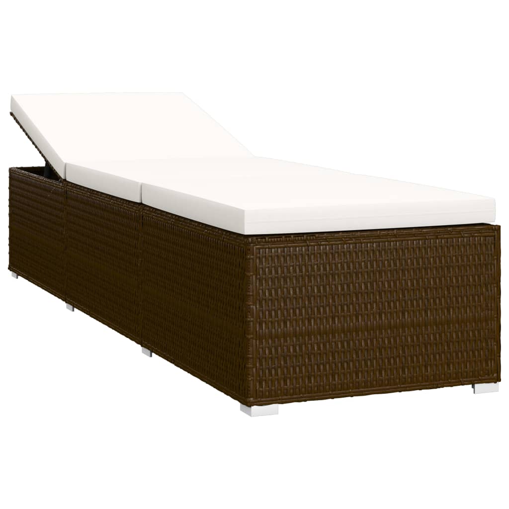 3-delige Ligbeddenset met theetafel poly rattan