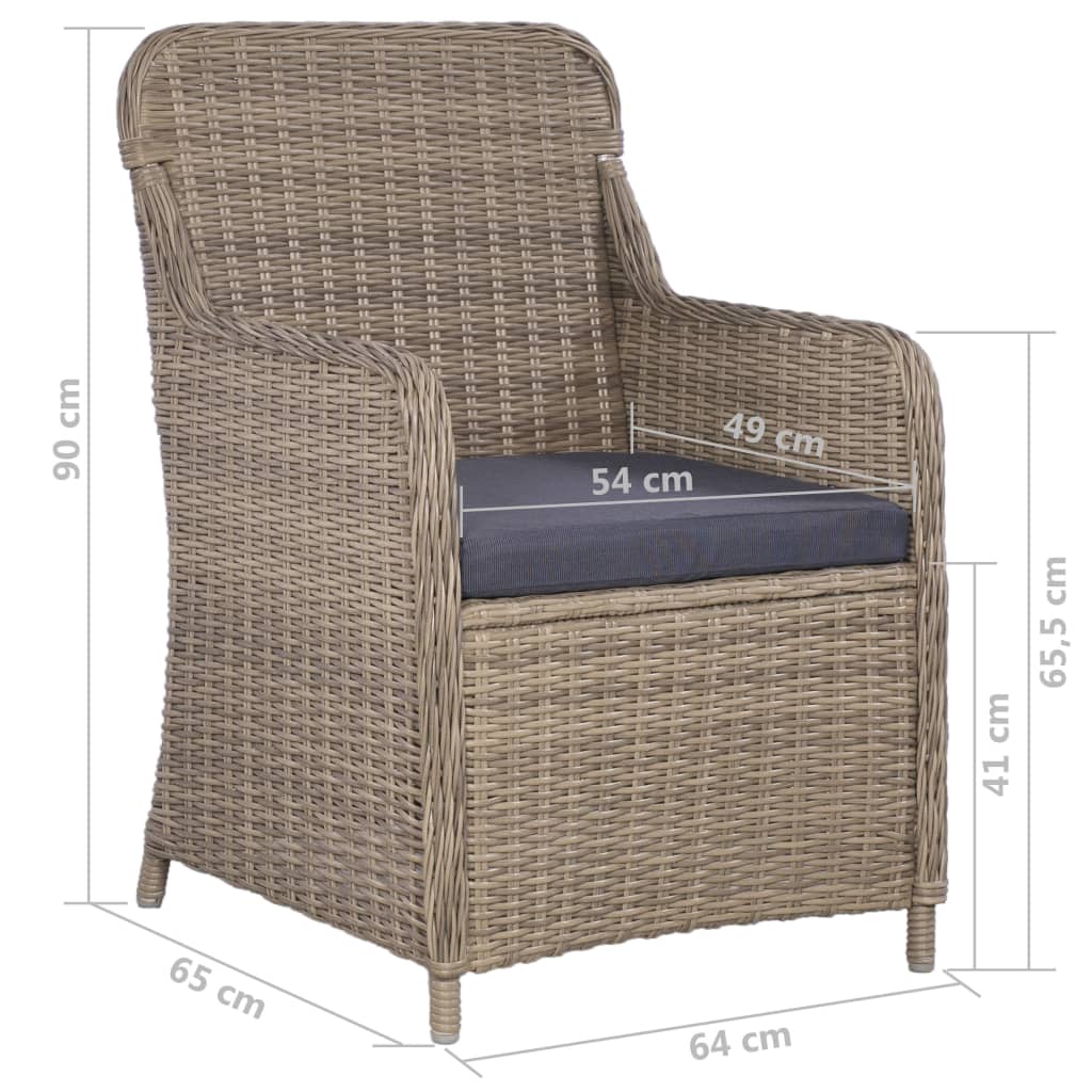 9-delige Tuinset poly rattan