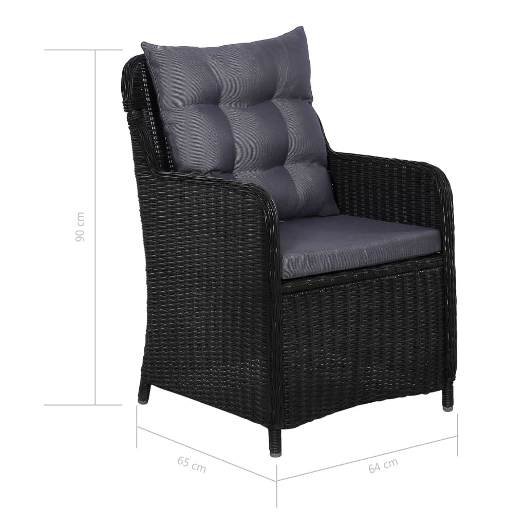 9-delige Tuinset poly rattan