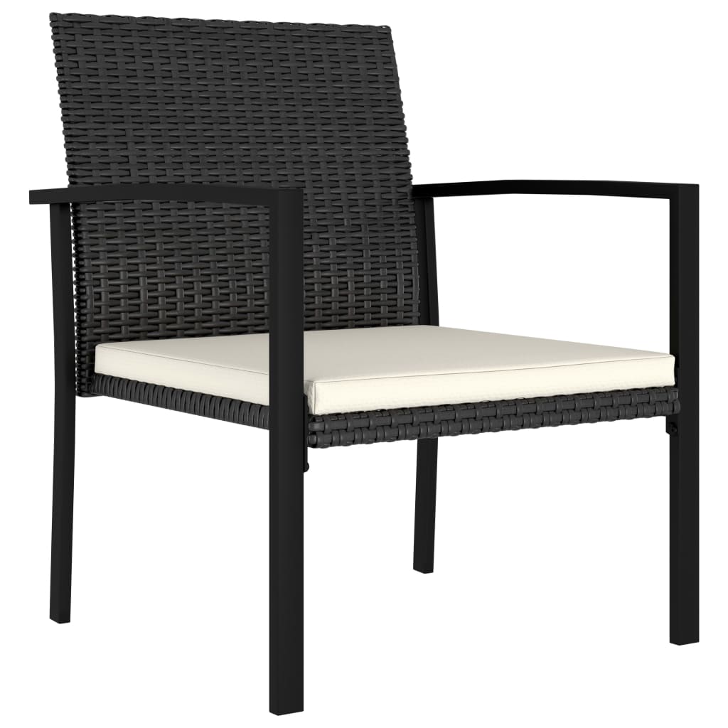 Tuinstoelen 4 st poly rattan