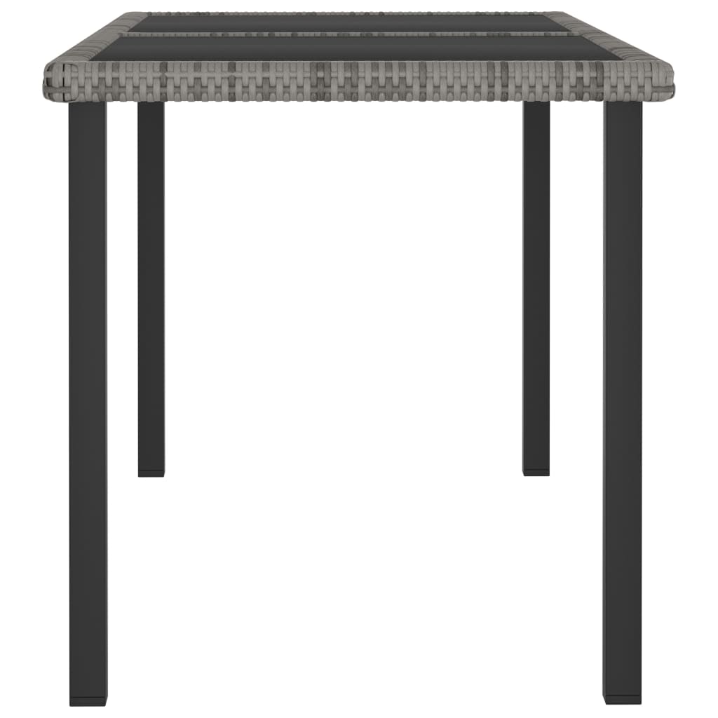 Tuintafel 140x70x73 cm poly rattan