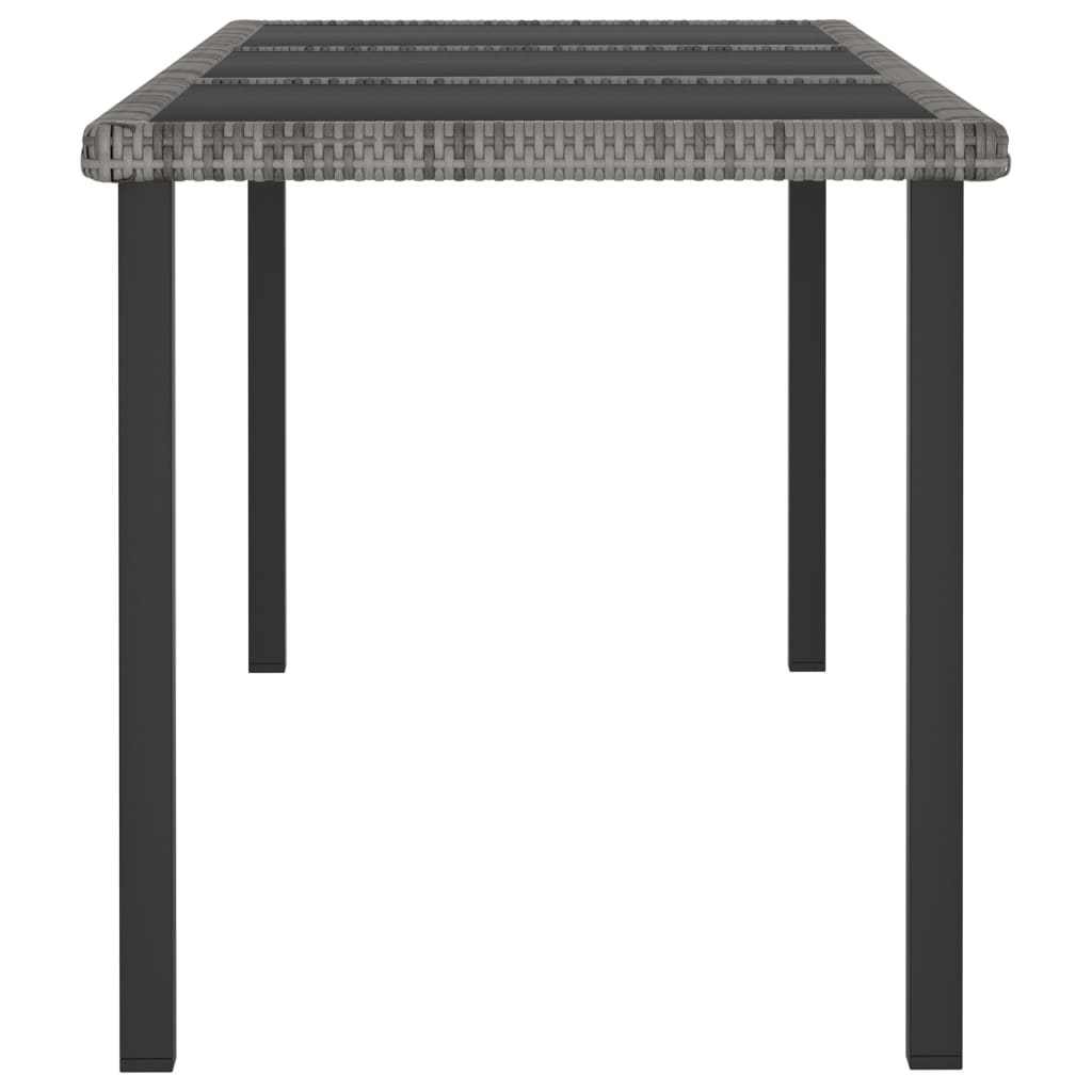 Tuintafel 140x70x73 cm poly rattan