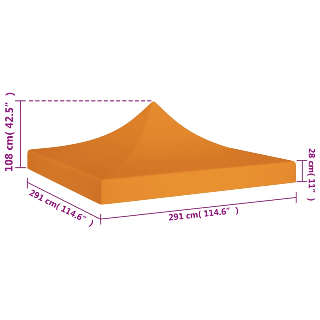 Partytentdak 270 g/m² 4x3 m