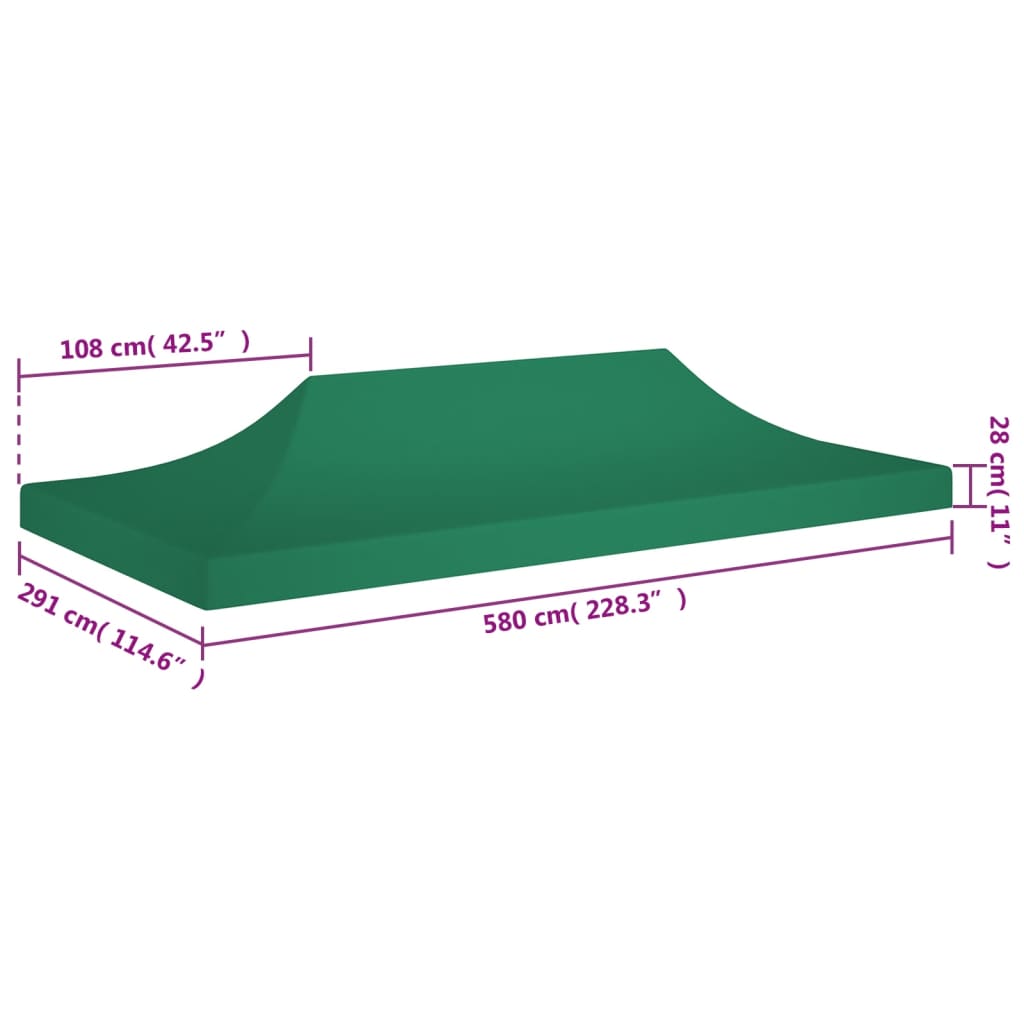 Partytentdak 270 g/m² 4x3 m