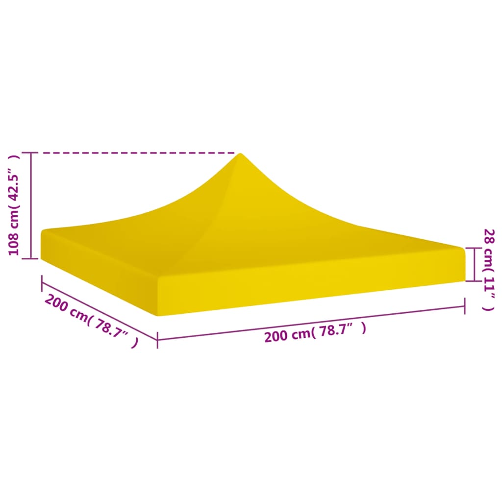 Partytentdak 270 g/m² 4x3 m