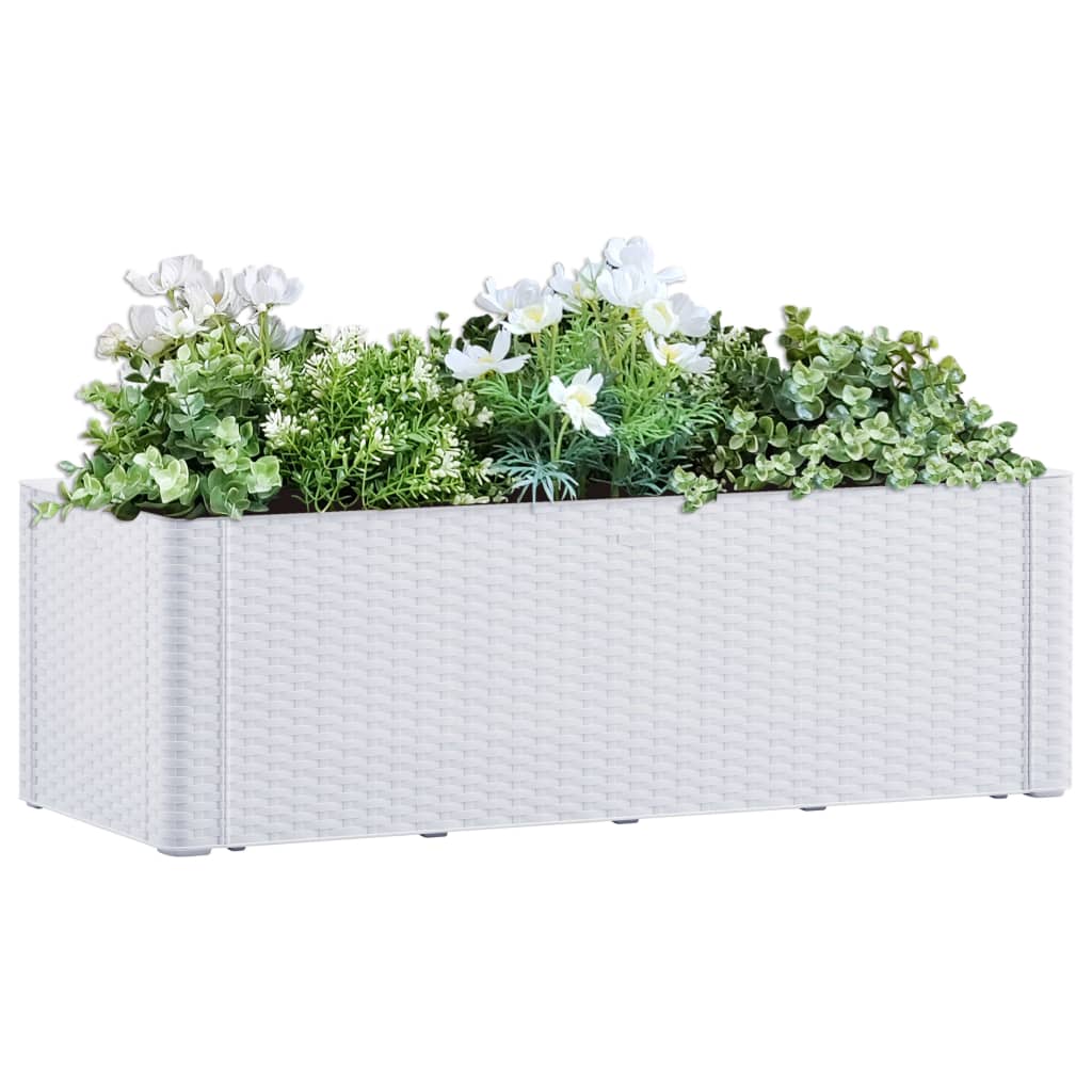 Plantenbak hoog met zelfbewateringssysteem 43x43x33 cm