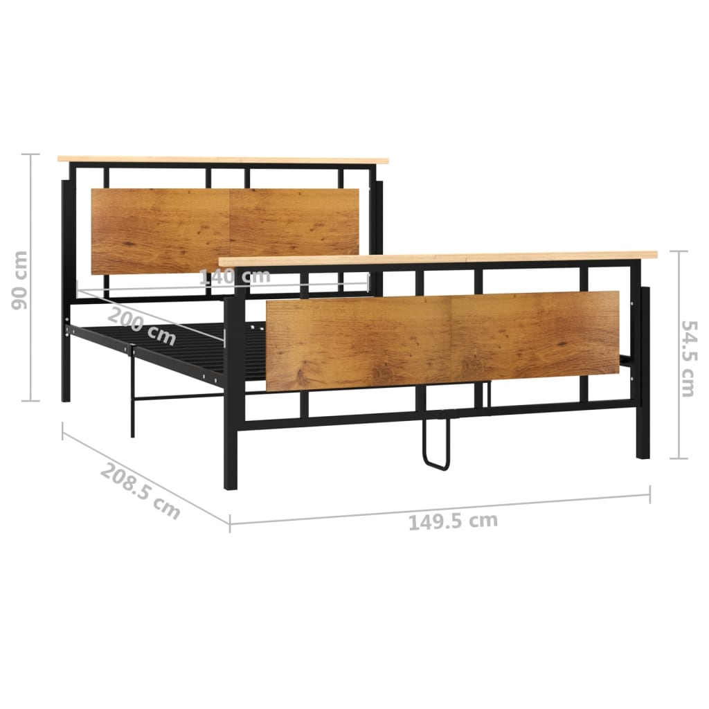 Bedframe metaal 160x200 cm