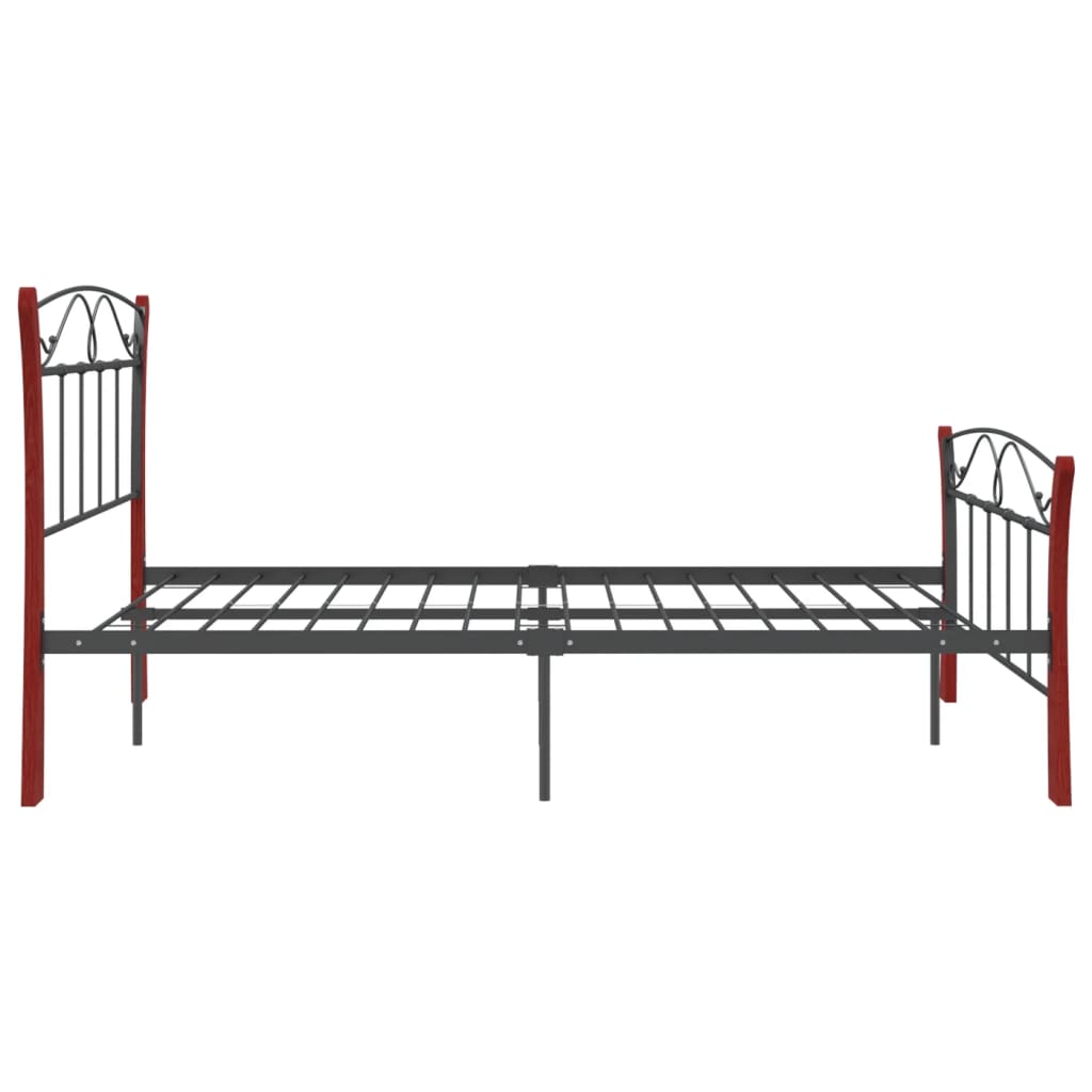 Bedframe metaal zwart 120x200 cm