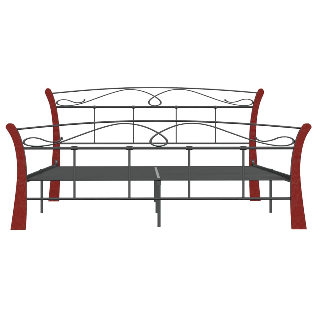 Bedframe metaal zwart 120x200 cm