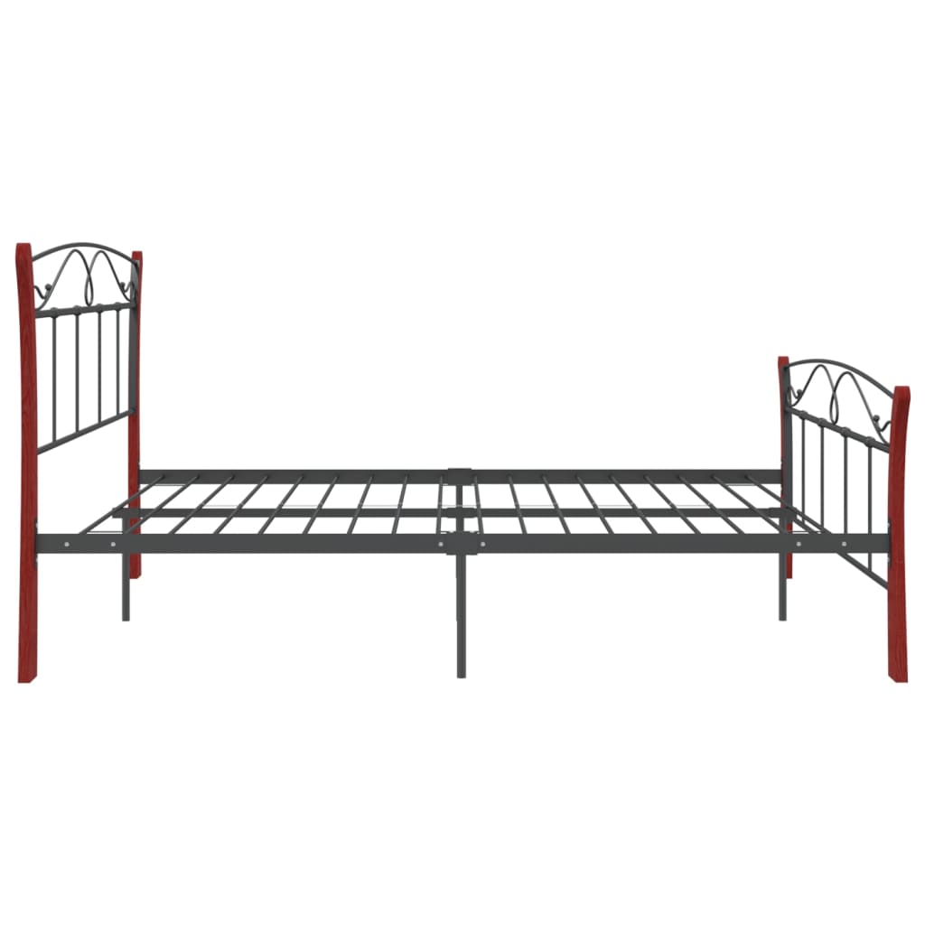 Bedframe metaal zwart 120x200 cm