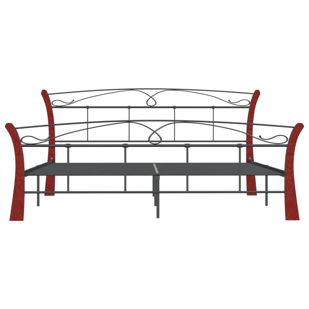 Bedframe metaal zwart 120x200 cm