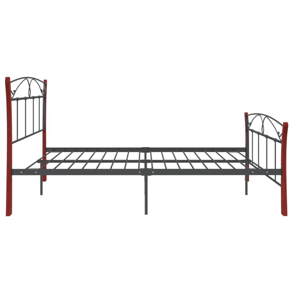 Bedframe metaal zwart 120x200 cm