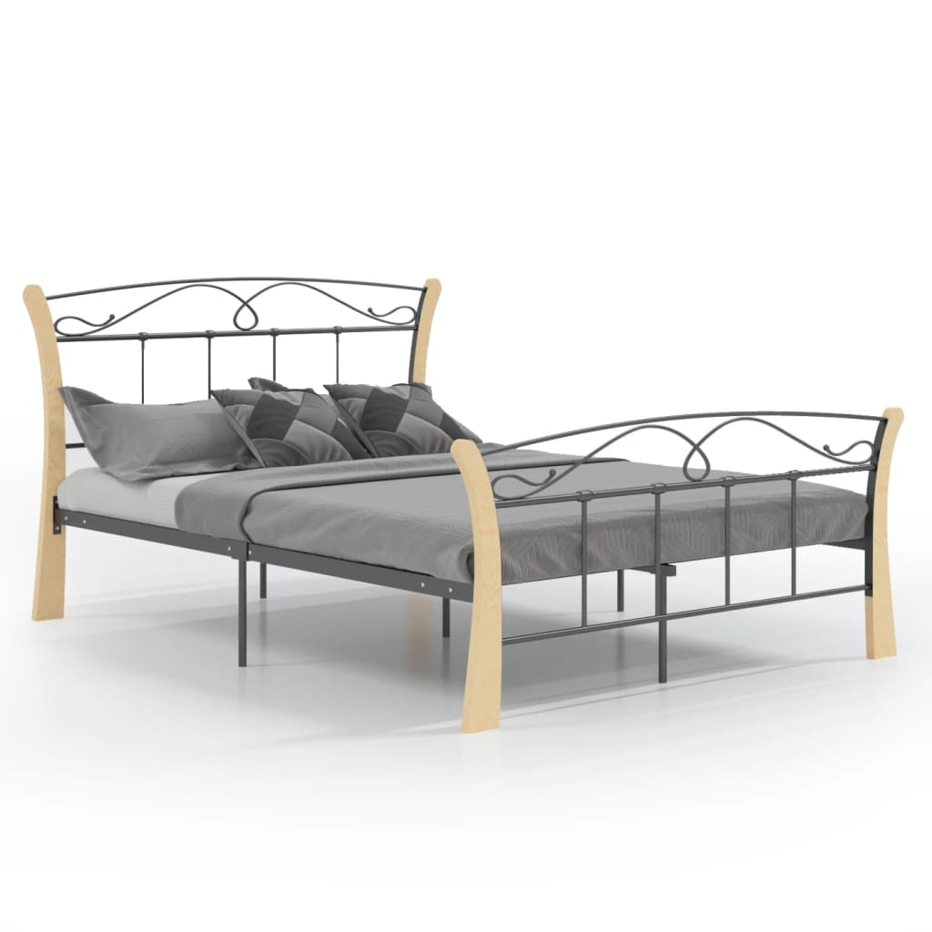 Bedframe metaal zwart 120x200 cm