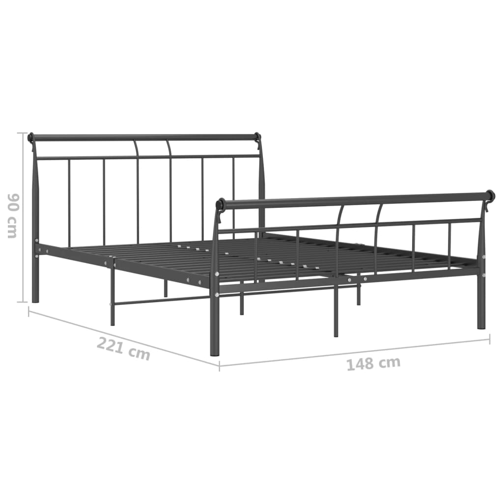 Bedframe metaal 120x200 cm