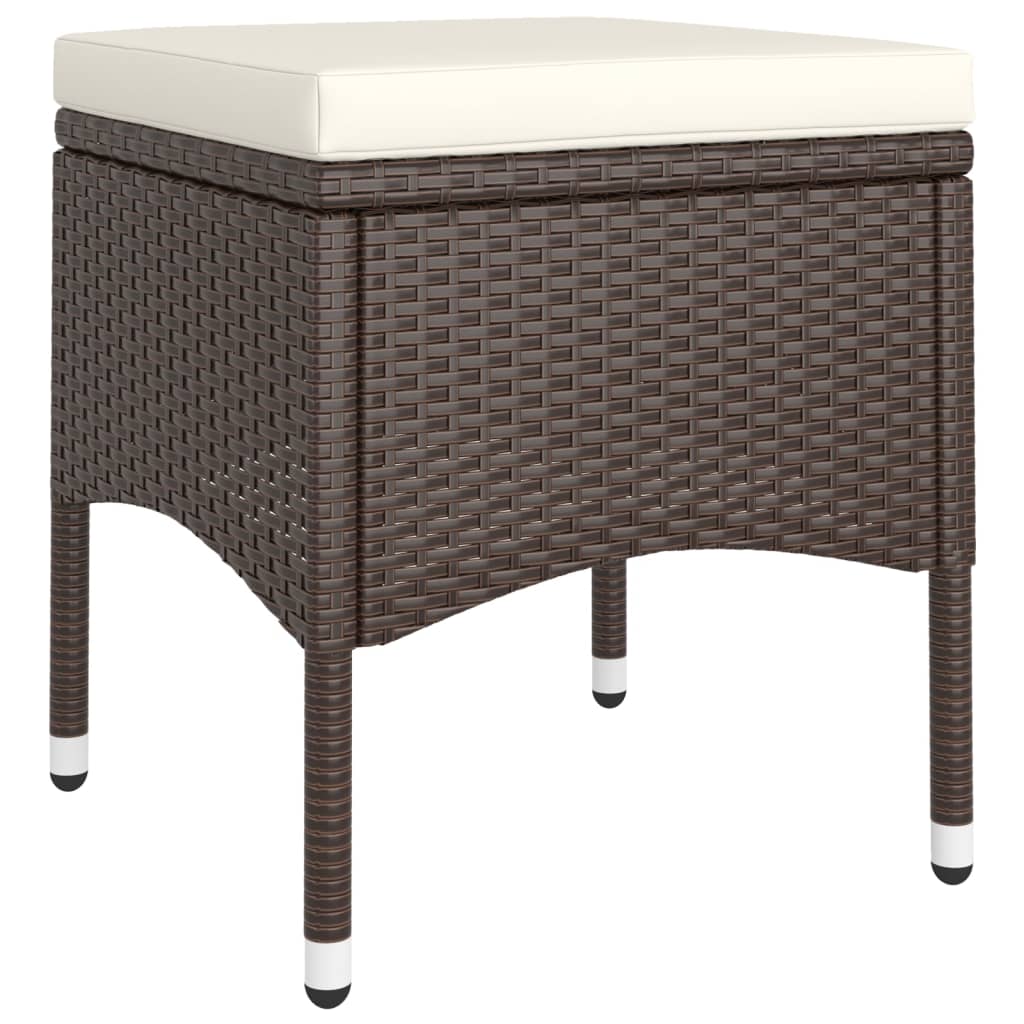 5-delige Loungeset poly rattan