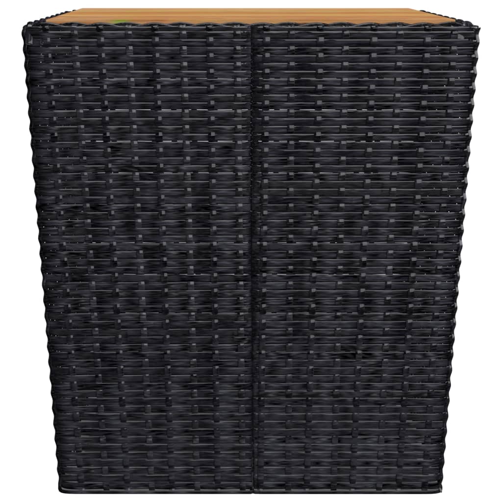 3-delige Bistroset poly rattan acaciahout