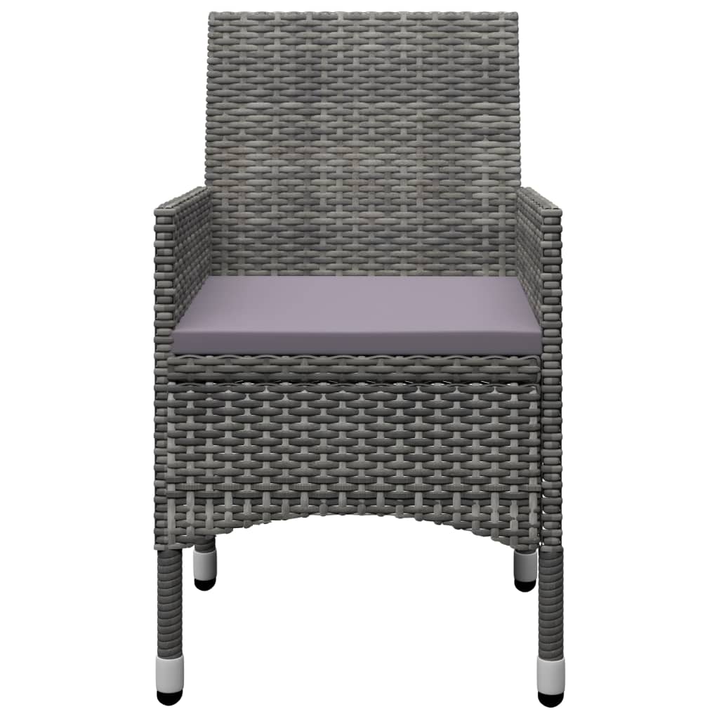 3-delige Bistroset poly rattan acaciahout