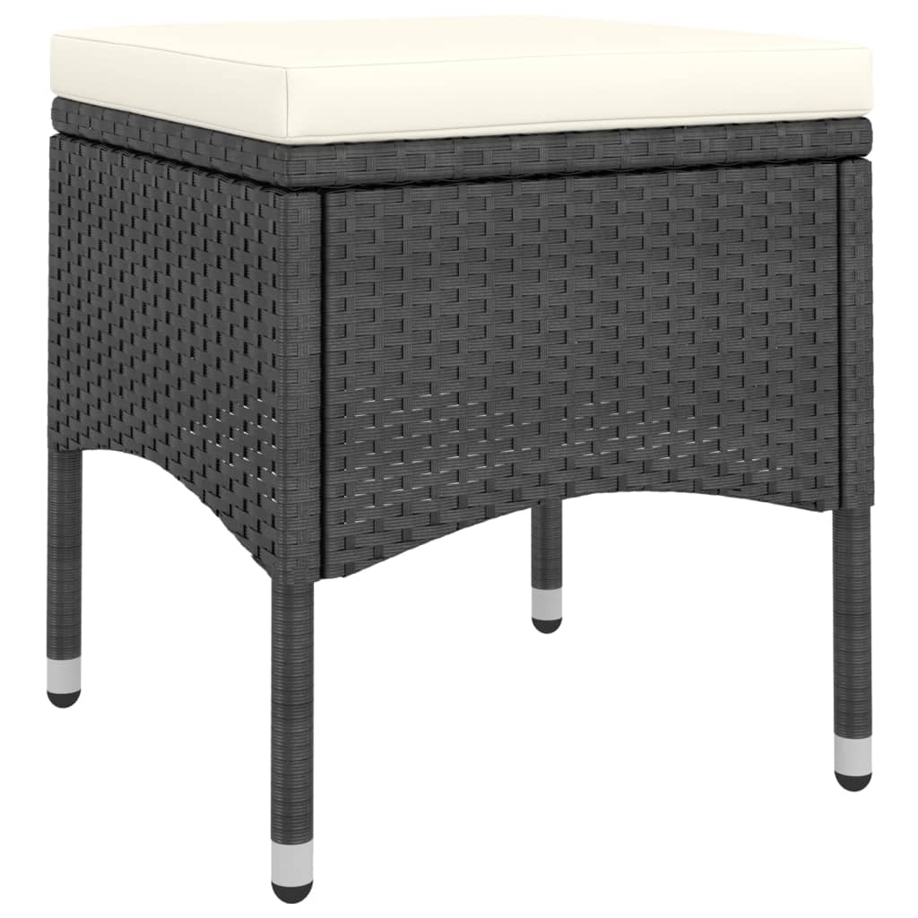 3-delige Bistroset poly rattan acaciahout