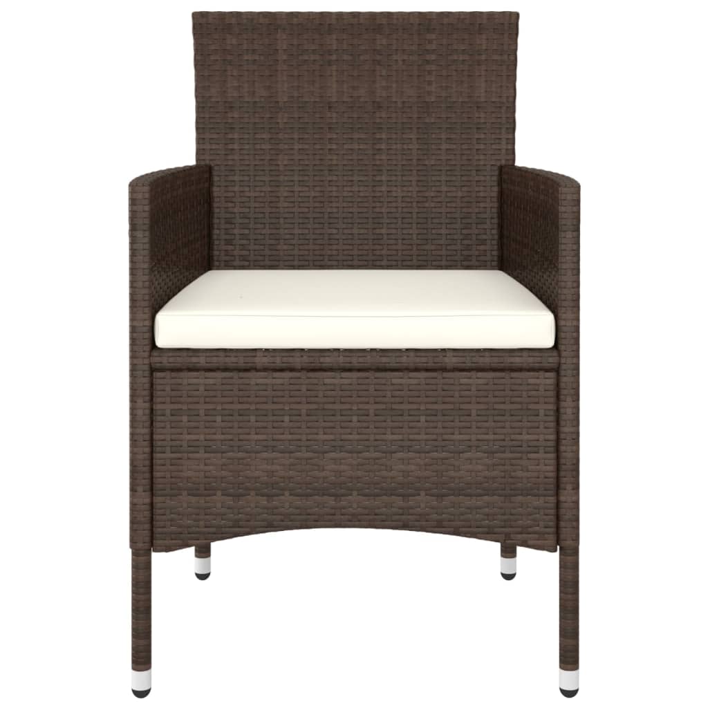 5-delige Loungeset poly rattan