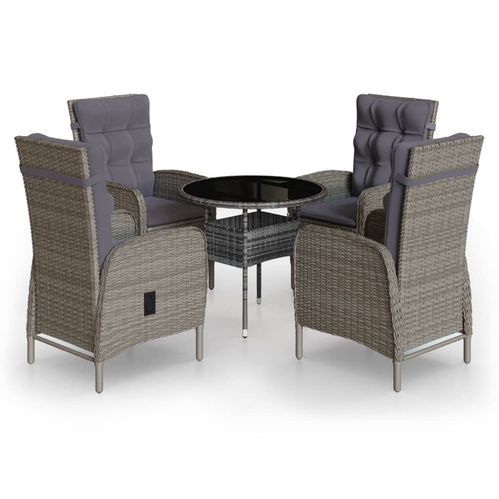 3-delige Bistroset poly rattan