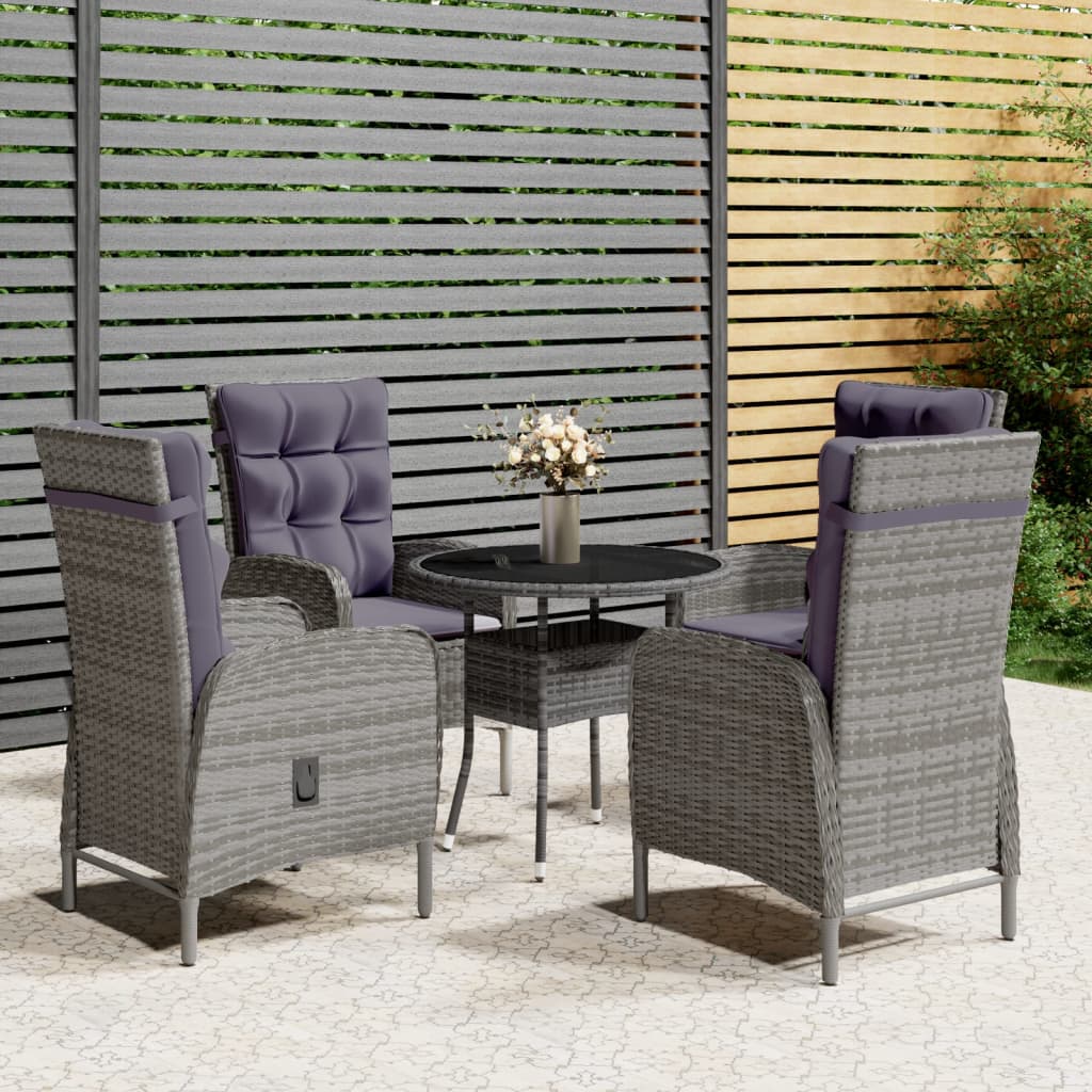 3-piece Bistro set poly rattan