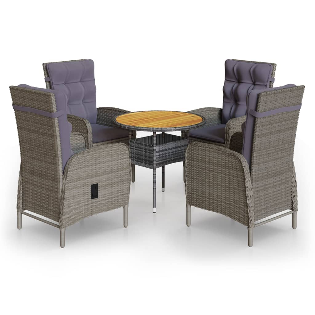 3-delige Bistroset poly rattan