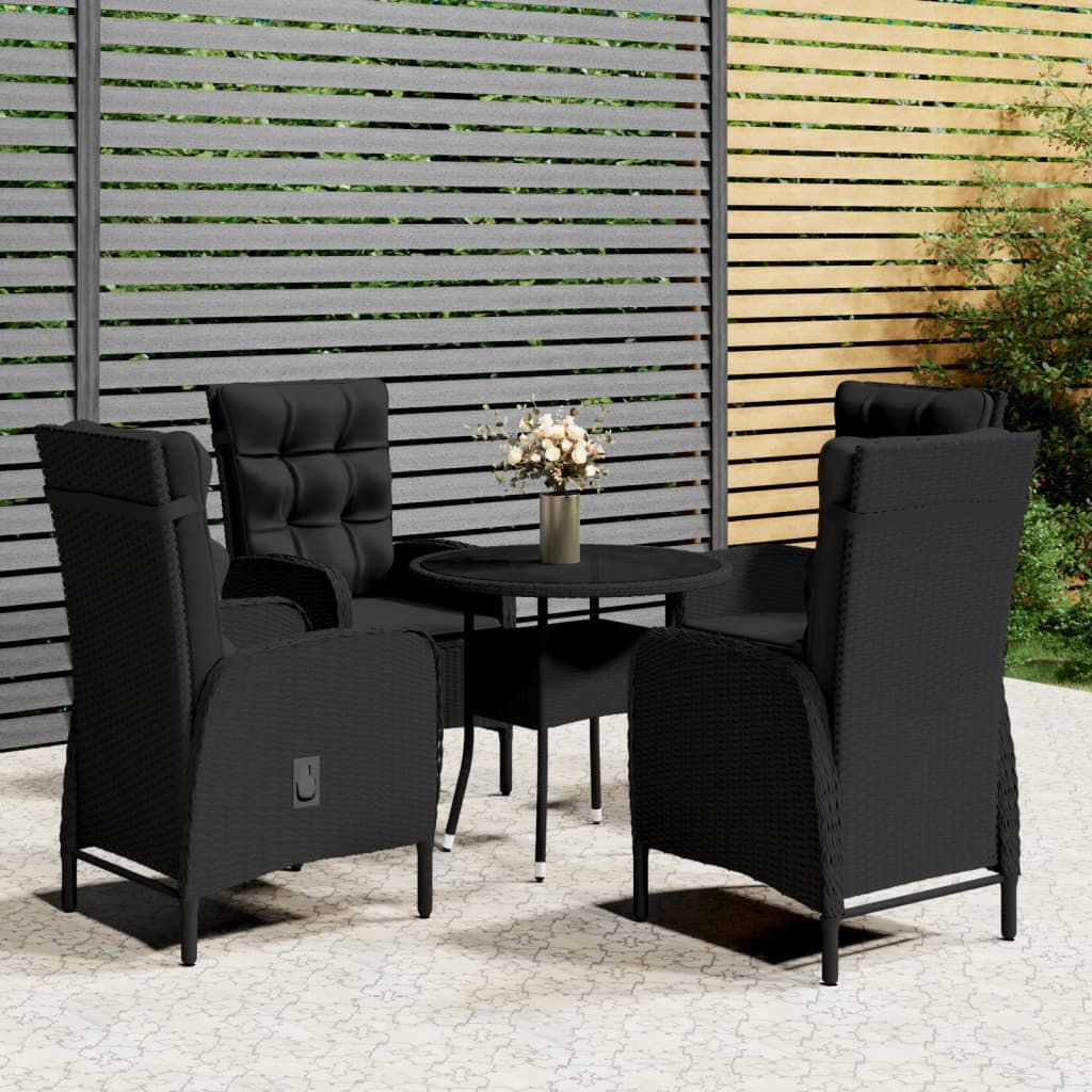 3-piece Bistro set poly rattan