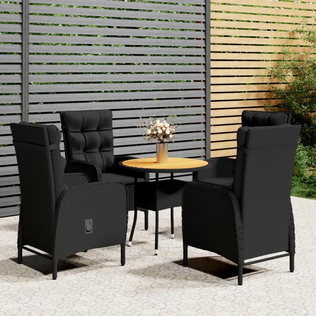 3-delige Bistroset poly rattan