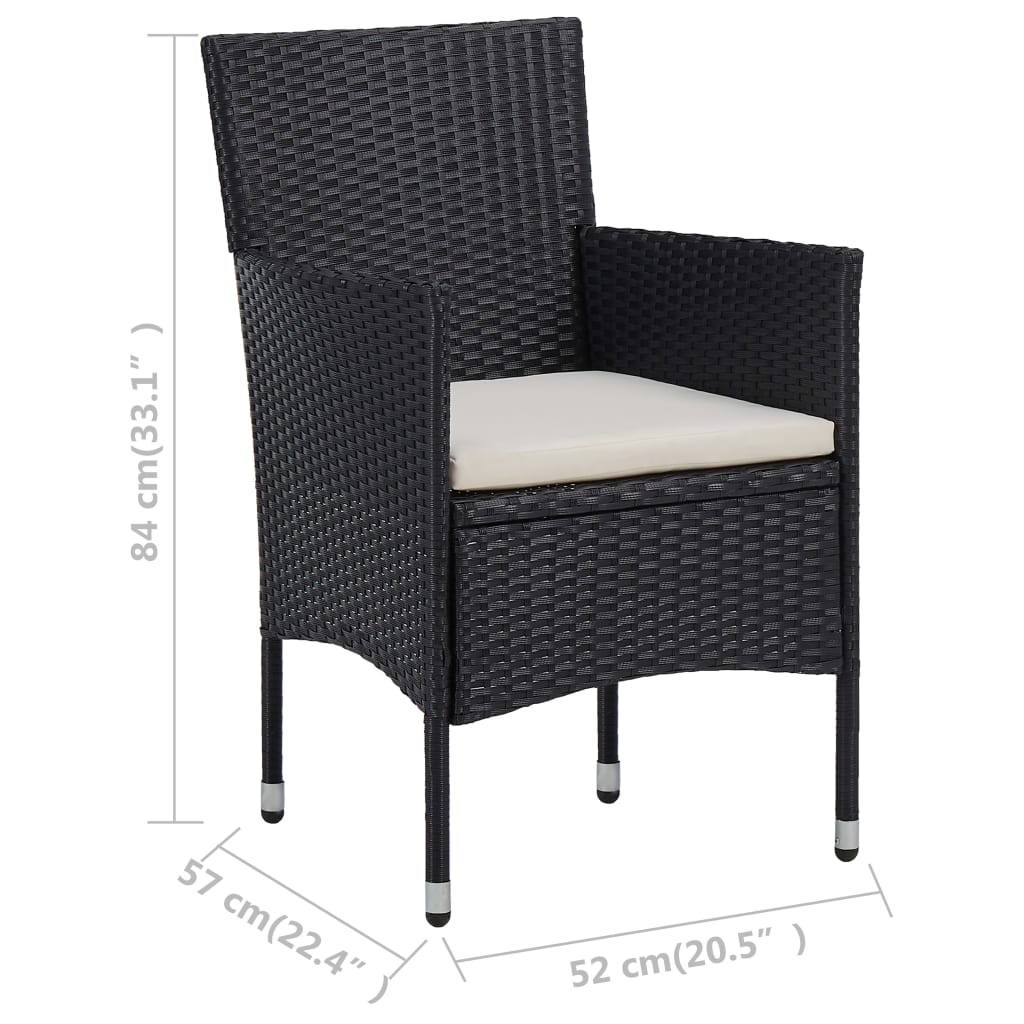 11-delige Tuinset poly rattan bruin