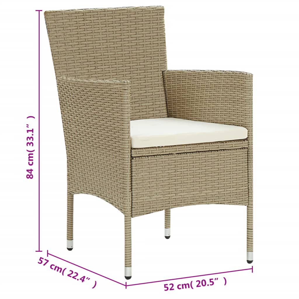 11-delige Tuinset poly rattan