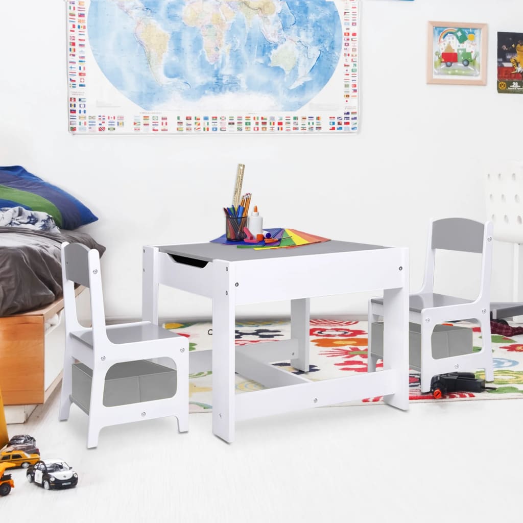 Kindertafel met 2 stoelen MDF