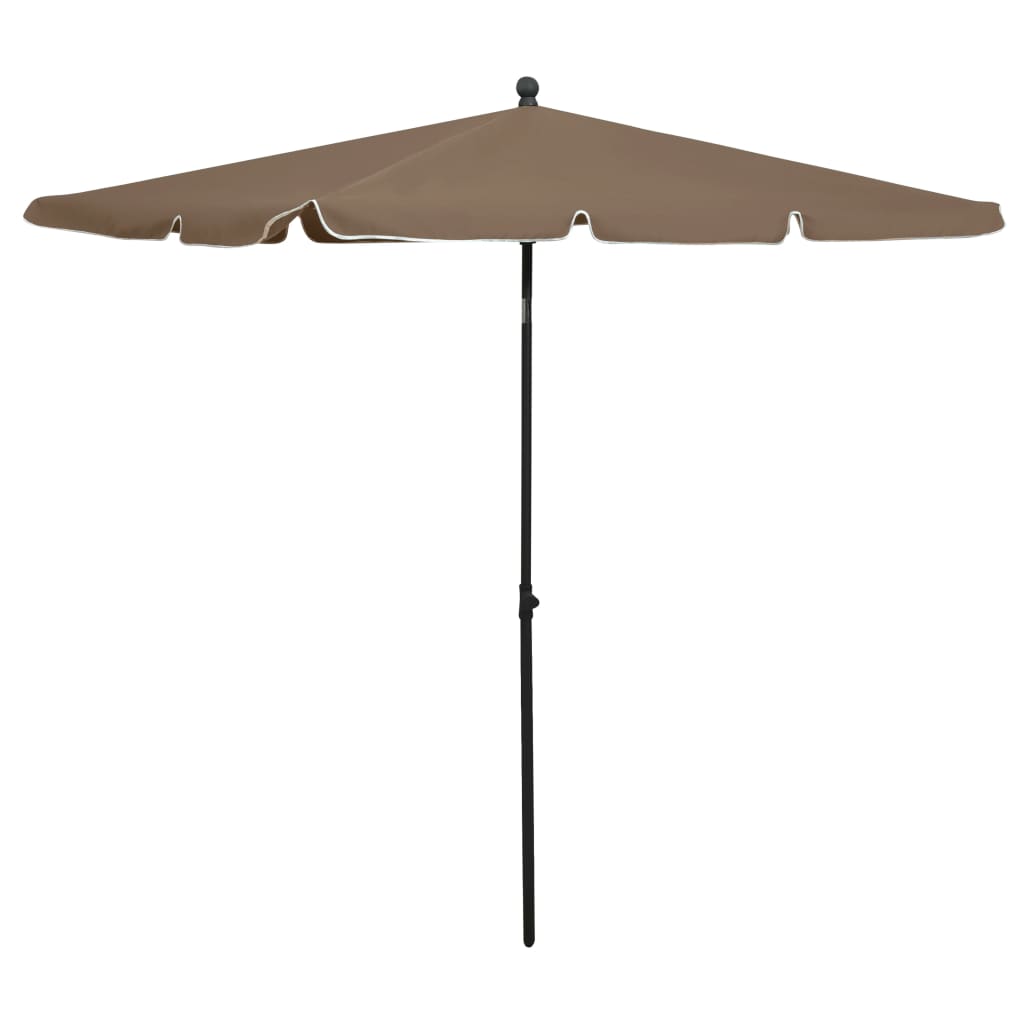 Parasol met paal 210x140 cm