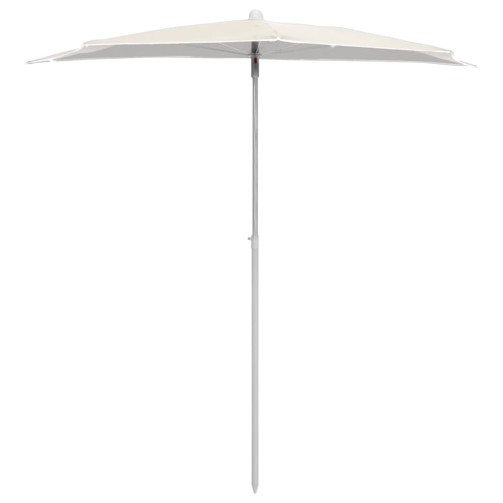 Parasol half met paal 180x90 cm